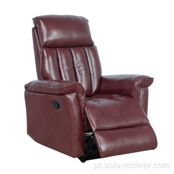 Cadeira de sofá de alta qualidade de couro reclinável